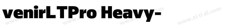 venirLTPro Heavy字体转换